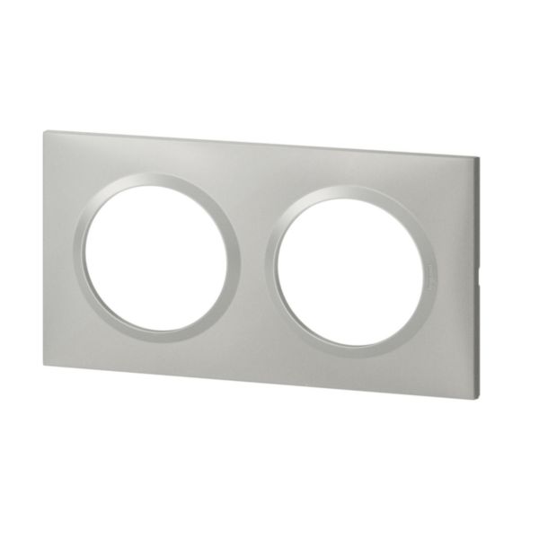Plaque carrée dooxie 2 postes finition effet aluminium: th_LG-600852-WEB-L.jpg