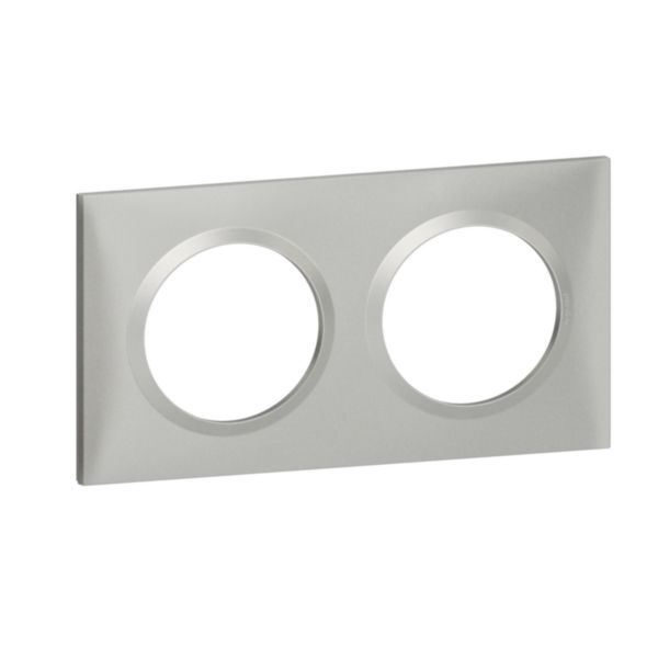 Plaque carrée dooxie 2 postes finition effet aluminium: th_LG-600852-WEB-R.jpg
