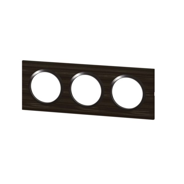 Plaque carrée dooxie 3 postes finition effet bois ébène avec bague noir brillante:th_LG-600883-WEB-L.jpg