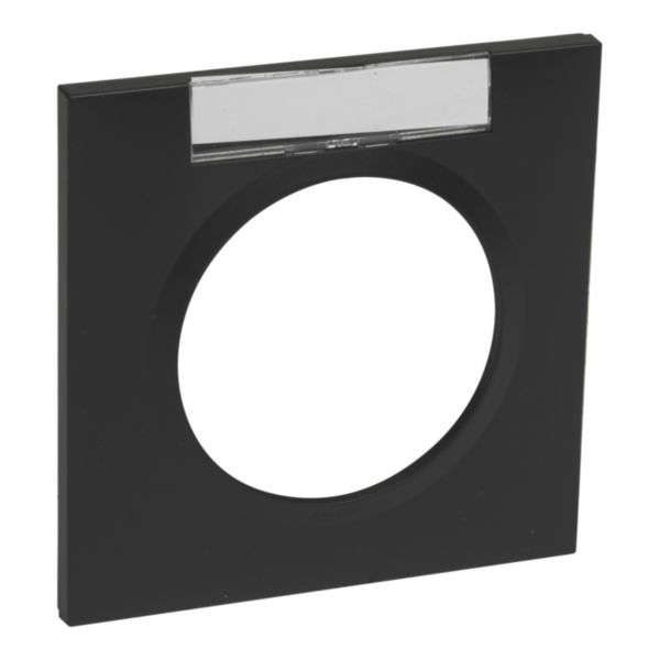 Plaque carrée dooxie 1 poste finition noir velours avec porte-étiquette: th_LG-600945-WEB-R.jpg