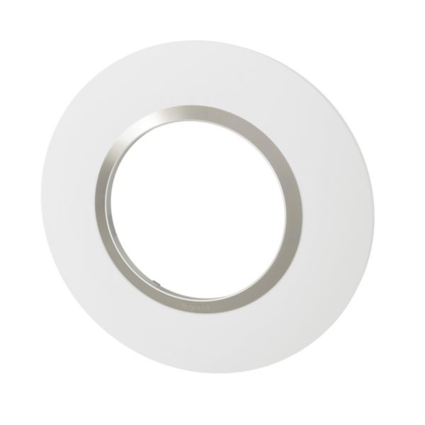 Plaque de finition ronde dooxie 1 poste finition blanc mat avec bague plume brillante (gris):th_LG-600971-WEB-L.jpg