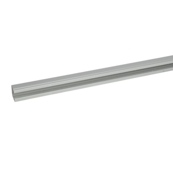 Chemin de câbles PVC non perforé Isi Plast - hauteur 75mm, largeur 75mm et longueur 3m - finition gris RAL7030