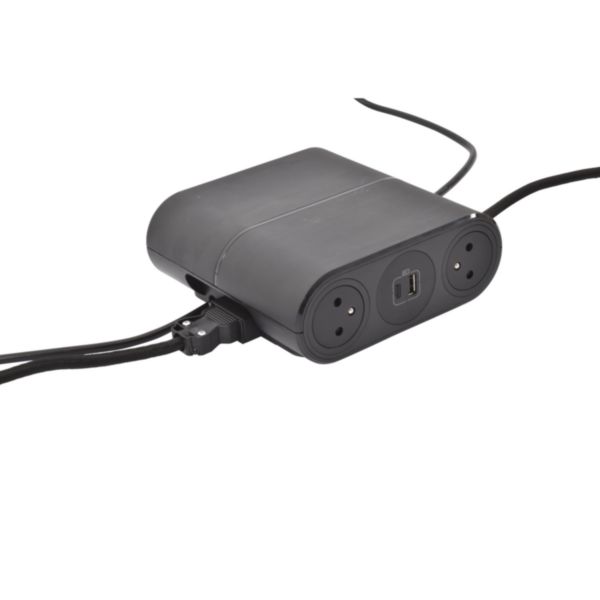 Incara Link'On rallonge mobile multiprises avec 4 prises 2P+T, 2 chargeurs USB Type-A+C noir avec cordon 2P+T et HDMI: th_LG-654881-WEB-DECO3.jpg