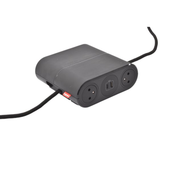 Incara Link'On rallonge mobile multiprises équipée de 4 prises 2P+T, 2 chargeurs USB Type-A+C finition noir avec cordon: th_LG-654882-DECO.jpg