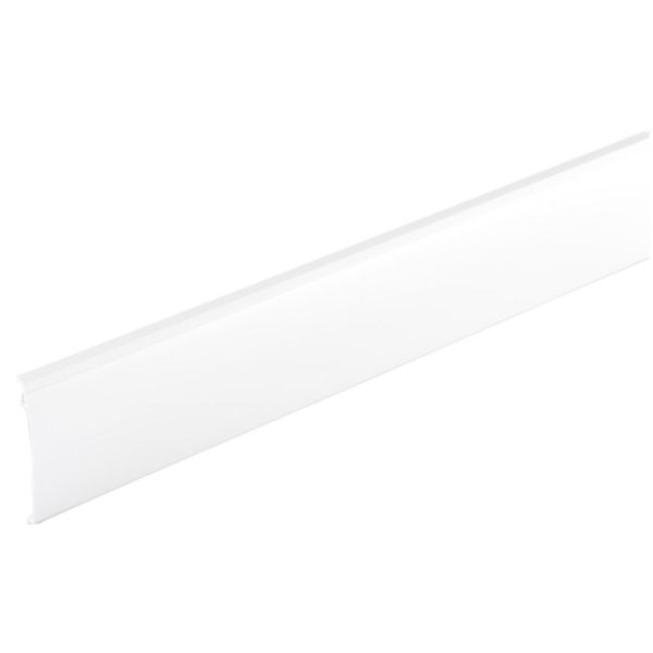 Couvercle pour plinthe Keva 82x12,5mm et longueur 2m blanc Artic