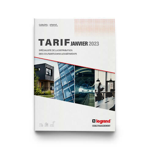 Outils Documentation professionnelle Tarif Legrand Cable Management - Janvier 2024
