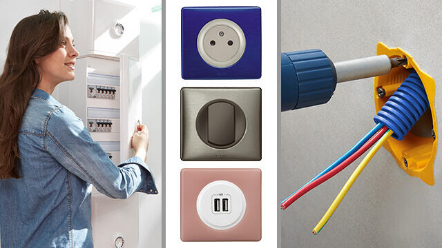 Rénover l'électricité de ma maison : prises, interrupteurs, mise à la norme du tableau électrique... quels produits choisir ?
