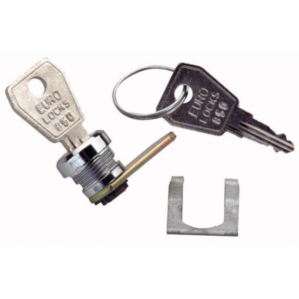 Serrure à clé n° 850 pour porte coffrets 8 à 9 modules