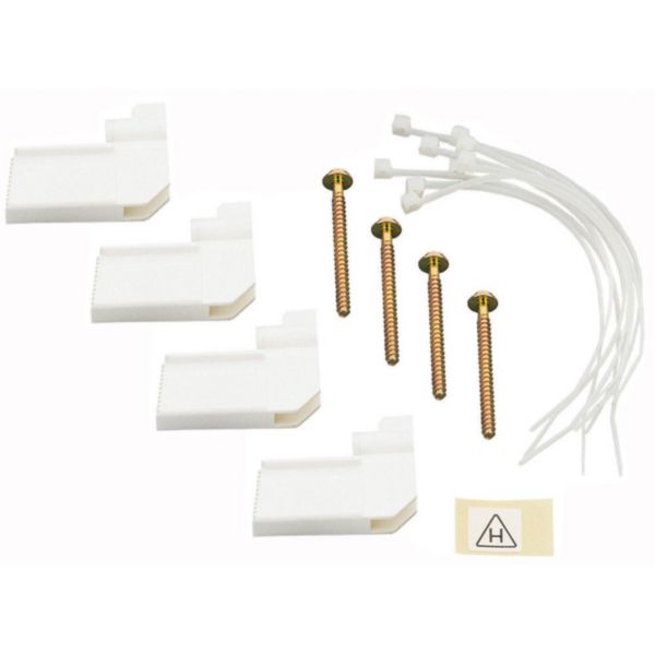 Ensemble de fixation dans cloisons creuses ou sèches pour coffret modulaire encastré - 4 griffes + colliers - Page 4