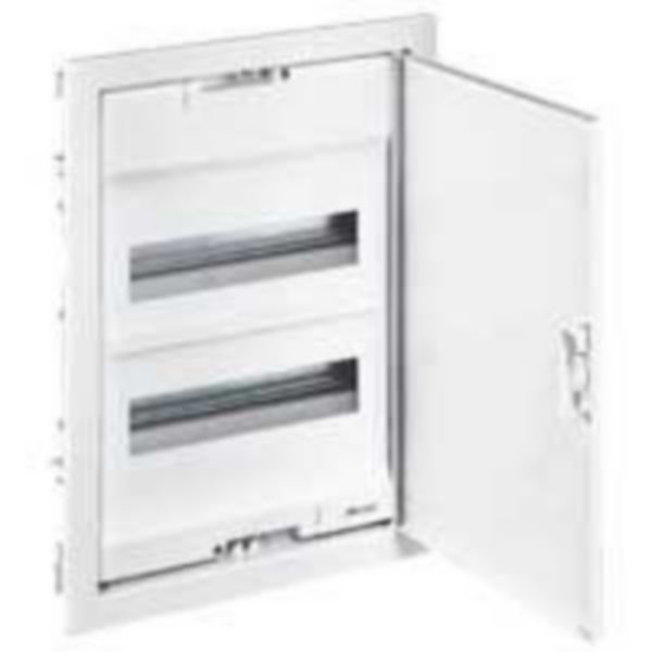 Coffret modulaire encastré 2 rangée 24+4 modules - avec porte métal extra plate blanche - Page 2