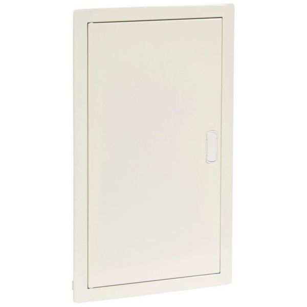 Coffret modulaire encastré 3 rangée 36+6 modules - avec porte métal extra plate blanche