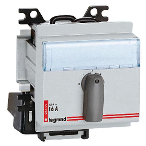 Commutateur rotatif modulaire 2 directions avec arrêt - 2P 16A 400V~ - 3 modules