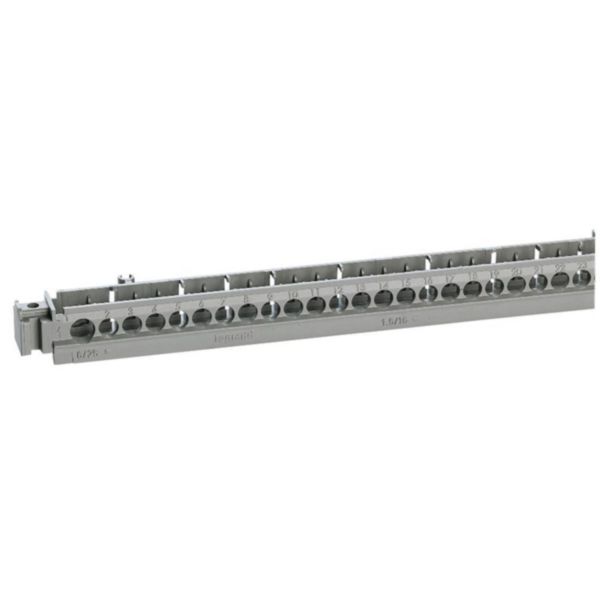 Support vide pour borniers pour coffret étanche Plexo³ - 35 trous - longueur 276mm