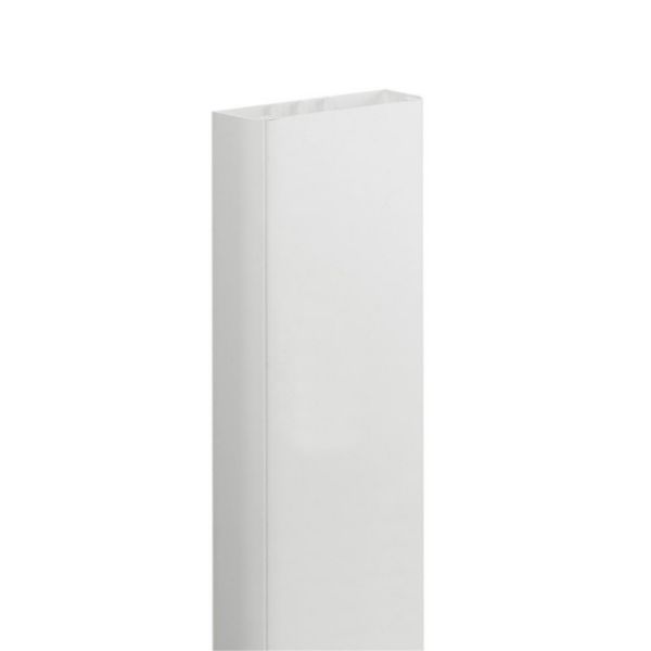 Goulotte 1 compartiment 50x105mm DLP monobloc avec couvercle 85mm - blanc