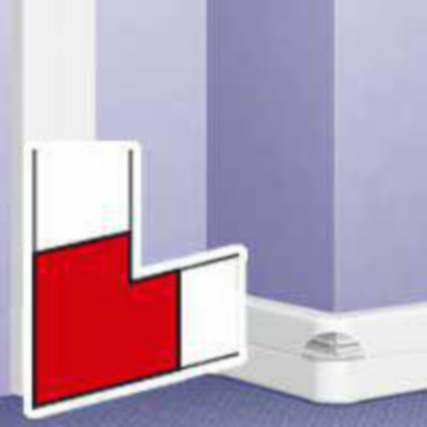 Angle plat à 90° pour goulotte DLP universelle 150x50mm