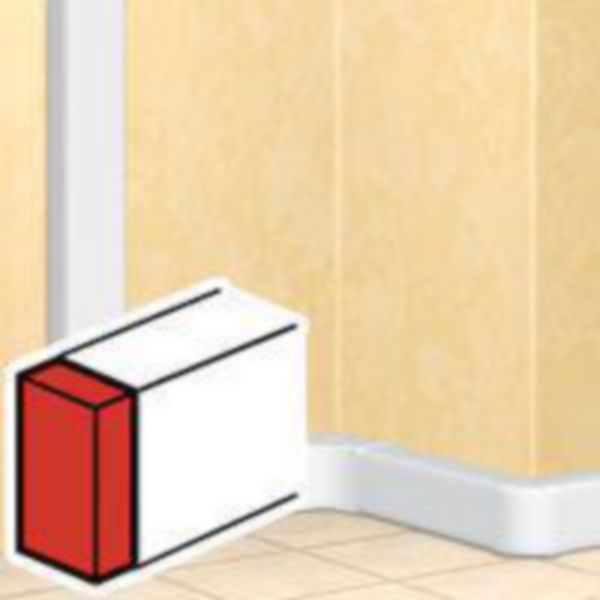 Embout pour DLP 35x220mm, 50x220mm, 65x220mm, 80x220mm - blanc