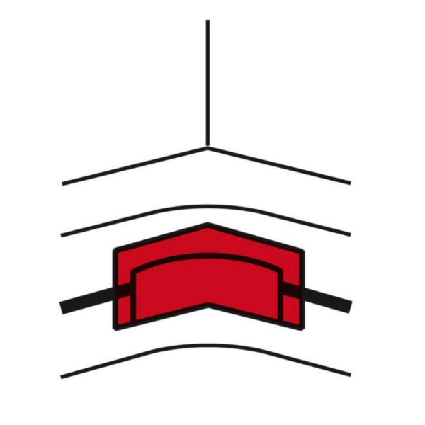 Accessoire pour angle intérieur de cheminement de câbles pour câblage VDI pour goulotte DLP monobloc