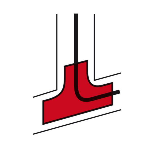 Accessoire pour dérivation plane de cheminement de câbles pour câblage VDI pour goulotte DLP monobloc
