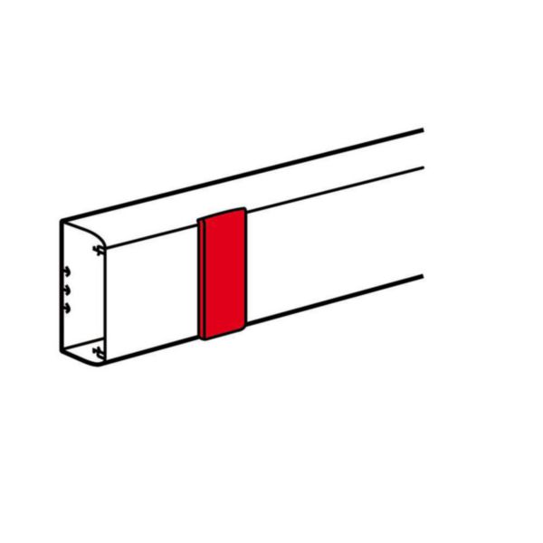 Joint de couvercle largeur 130mm pour goulottes DLP monobloc 50x150mm ou 65x150mm - blanc