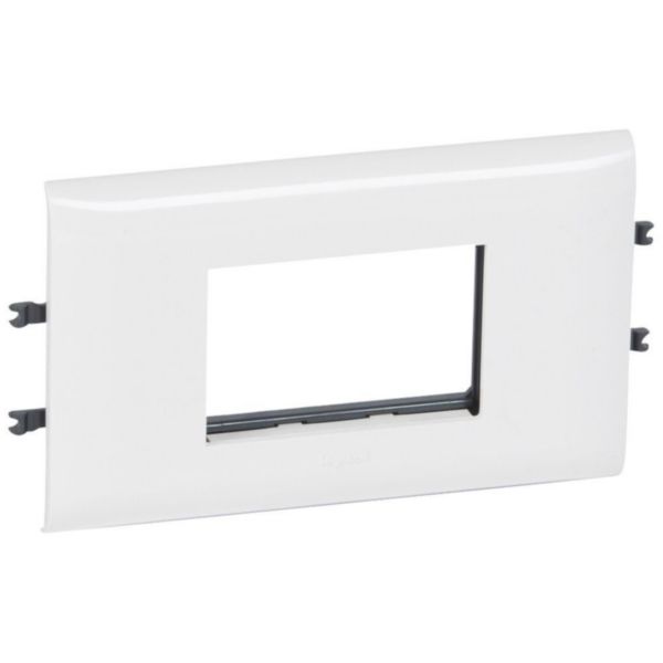 Support Mosaic 3 modules pour goulotte DLP monobloc avec couvercle 85mm