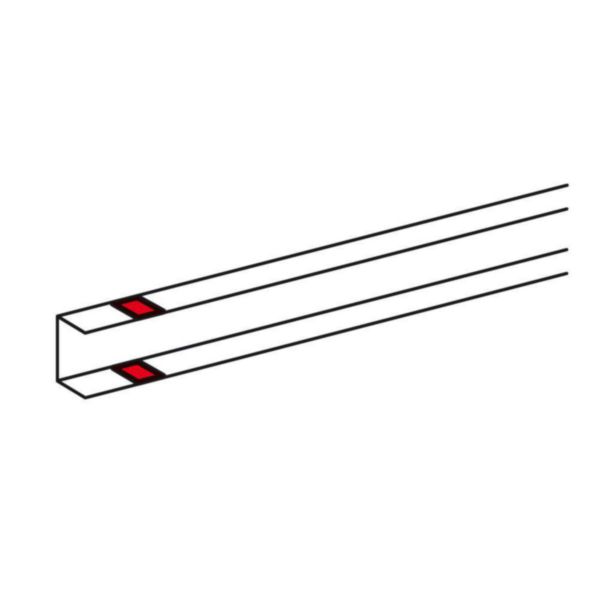 Joint de corps adhésif pour goulotte DLP Aluminium hauteur 50mm et 65mm