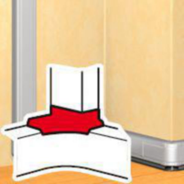 Derivat.angle pvc goulotte h50