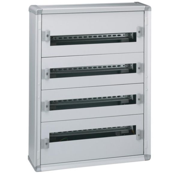 Coffret distribution métal XL³160 tout modulaire 4 rangées 750x575x147mm - 96 modules