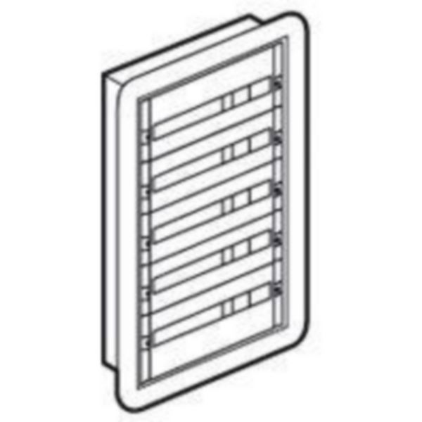 Coffret distribution encastré XL³160 tout modulaire 5 rangées - 120 modules