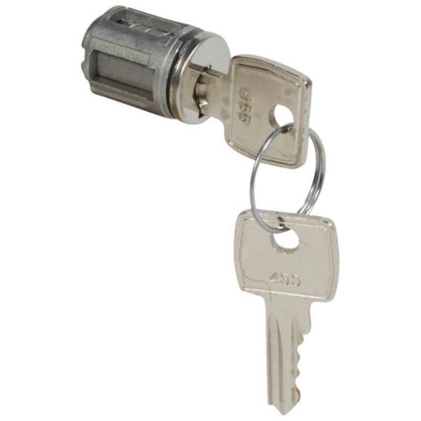 Barillet à clé type455 pour porte métal ou vitrée XL³800 , XL³400 et XL³160Avec 1 jeu de 2 clés