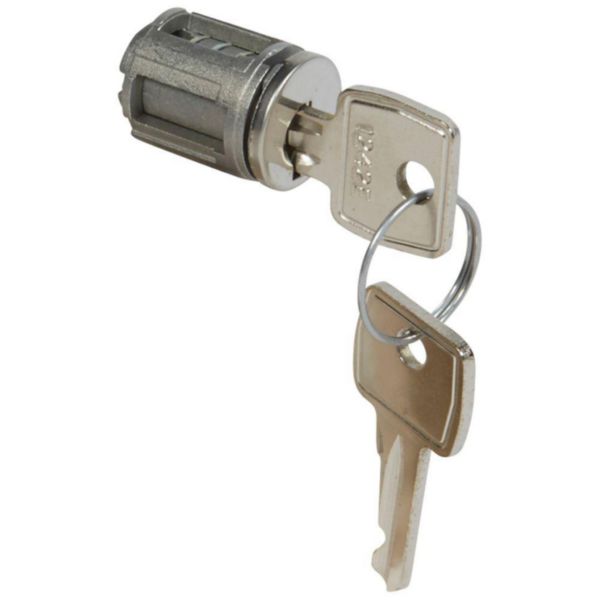 Barillet à clé type 1242E pour porte métal ou vitrée XL³800 , XL³400 et XL³160Avec 1 jeu de 2 clés