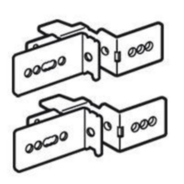 Jeu de 2 supports de fixation de goulotte Lina 25 pour coffrets et armoires XL³4000 et XL³800 - 36 modules - Page 179