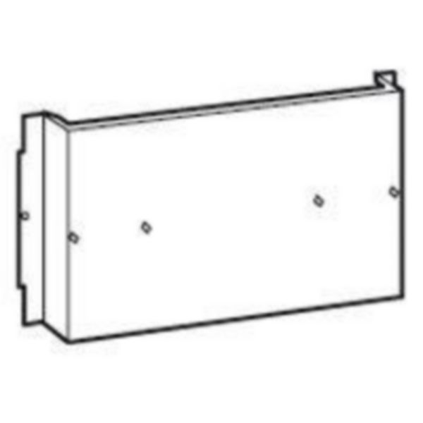 Dispositif de fixation pour DPX³630 vertical avec différentiel dans gaine à câbles externe XL³800