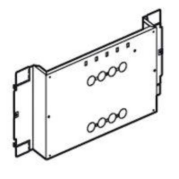 Platine fixe pour 1 ou 2 DPX-IS630 en position verticale dans XL³4000 ou XL³800 - 36 modules