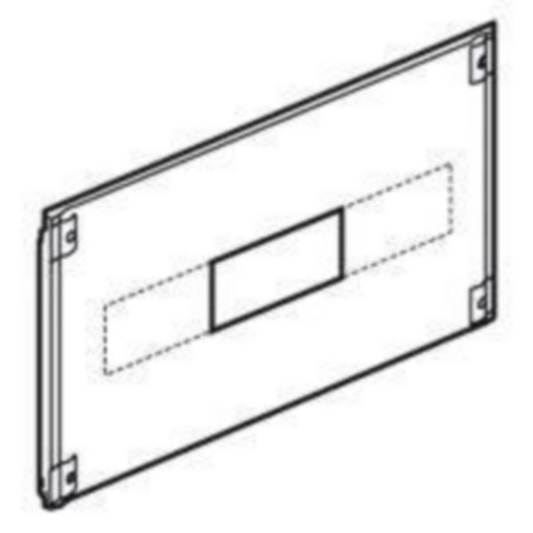 Plastron métal 1/4 tour pour Vistop 160A dans XL³4000 ou XL³800 - hauteur 200mm - 24 modules