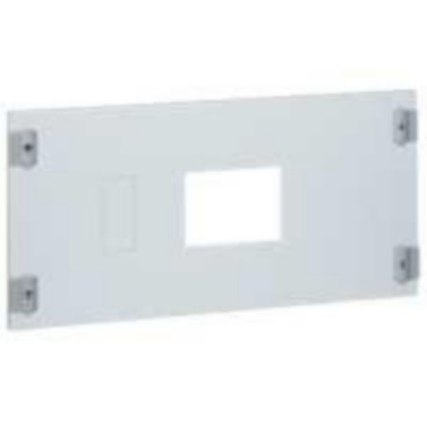 Plastron métal 1/4 tour pour 1 DPX³630 sans commande position horizontale dans XL³4000 et XL³800 - hauteur 300mm