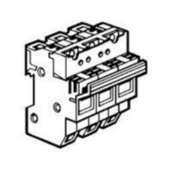 Coupe-circuit sectionnable SP58 pour cartouche industrielle 22x58mm - 3P - avec microrupteur