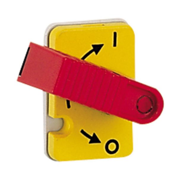 Interrupteur-sectionneur Vistop 32A - 4P avec commande frontale et poignée rouge - plastron jaune - Page 134