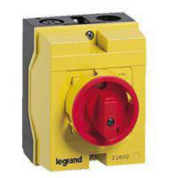 Coffret de proximité 25A IK07 3P avec contact à fermeture pour coupure ou sectionnement d'un moteur 1 vitesse