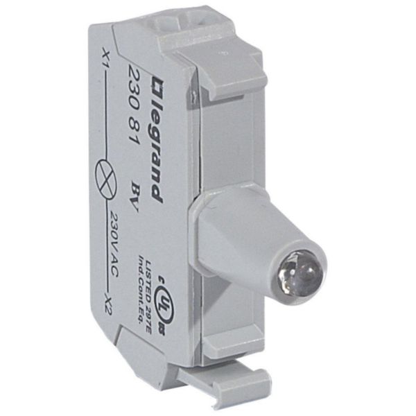 Sous-ensemble bloc pour tête lumineuse Osmoz raccordement à vis - 12V à 24V alternatif ou continu 2 contacts NO/NF rouge - Page 23