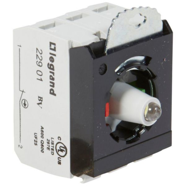 Sous-ensemble bloc pour tête lumineuse Osmoz raccordement à vis - 12V à 24V alternatif ou continu - NO+NF - blanc - Page 25