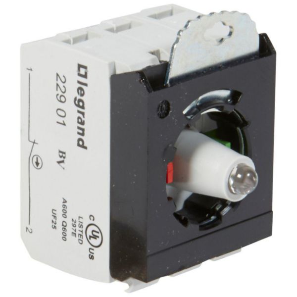 Sous-ensemble bloc pour tête lumineuse Osmoz raccordement à vis - 12V à 24V alternatif ou continu - NO+NF - vert - Page 25