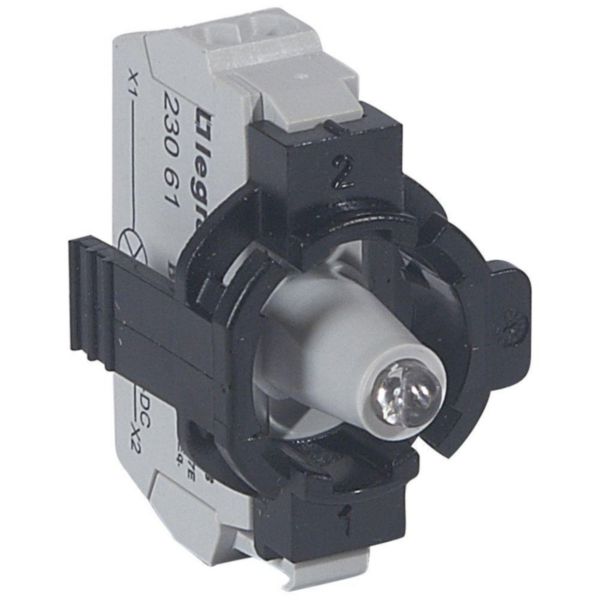 Sous-ensemble bloc pour voyant lumineux Osmoz raccordement par borne ressort - 12V à 24V alternatif ou continu - rouge - Page 25
