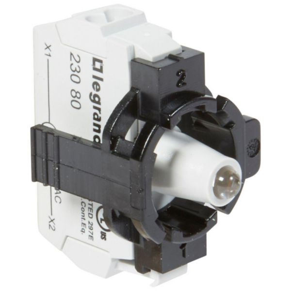 Sous-ensemble bloc pour voyant lumineux Osmoz raccordement par borne ressort - 230V~ - blanc - Page 14