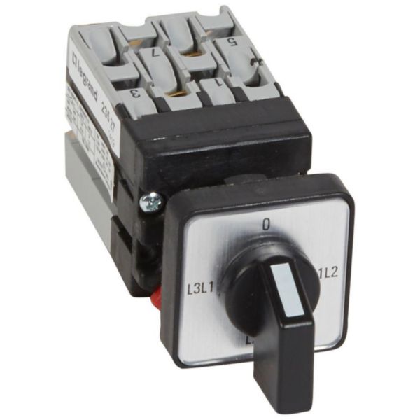 Mini commutateur à cames de mesure voltmètre sans neutre - 4 contacts - fixation centrale Ø22 sur porte - Page 23