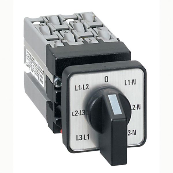 Mini commutateur à cames de mesure de voltmètre avec neutre - 6 contacts - fixation centrale Ø22 sur porte - Page 23