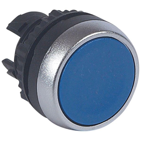 Tête à impulsion non lumineuse affleurante IP69 Osmoz composable - bleu
