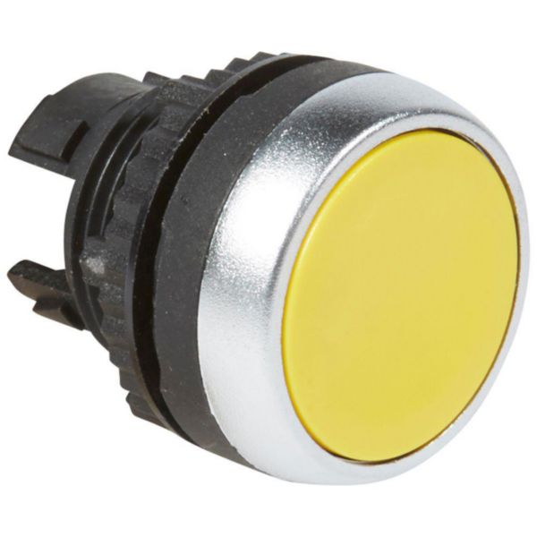 Tête à impulsion non lumineuse affleurante IP69 Osmoz composable - jaune