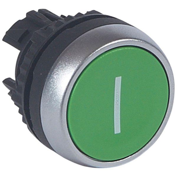 Tête à impulsion non lumineuse affleurante IP69 Osmoz composable - vert marqué I