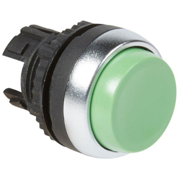 Tête à impulsion non lumineuse dépassante IP69 Ø22 Osmoz composable - vert