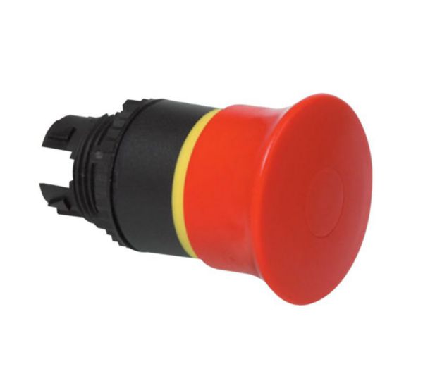 Coup de poing Ø40 pousser-tirer arrêt d'urgence IP69 Osmoz composable - rouge